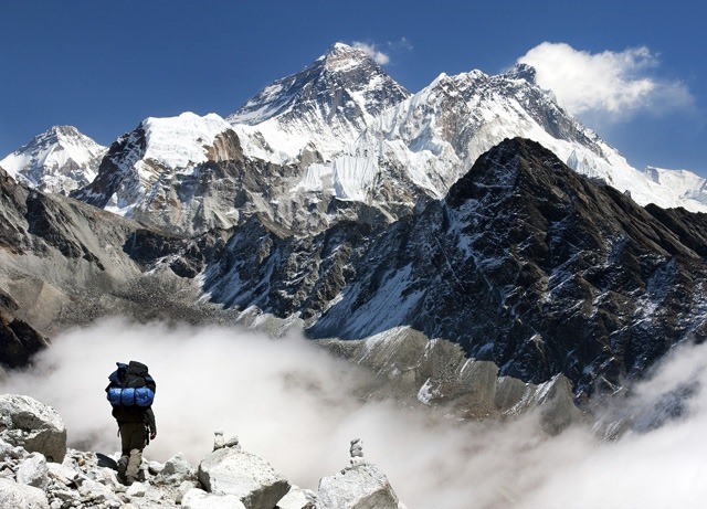 Campamento al pie del Everest