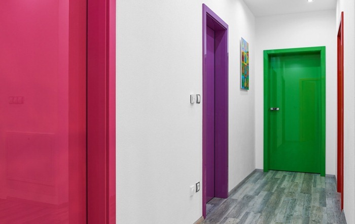 Gama de cores das portas interiores