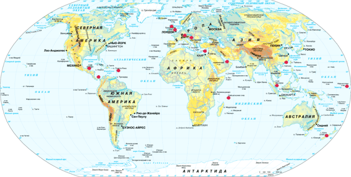mapa del Món