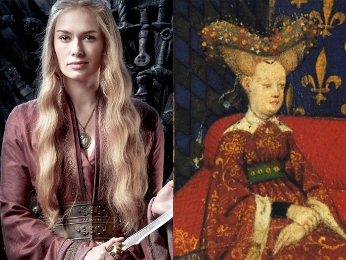  Cersei Lannister i bavarska kraljica Isabella