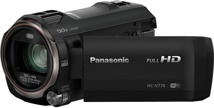 Panasonic HC-V770 - กล้องวิดีโอที่ดีที่สุดปี 2017