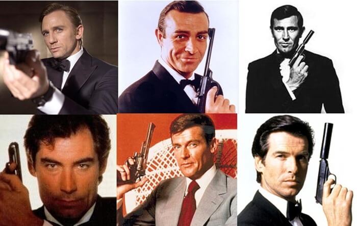 James Bond tots els intèrprets