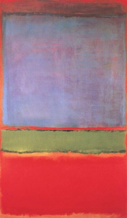 Mark Rothko 6. szám (ibolya, zöld és piros), 1951
