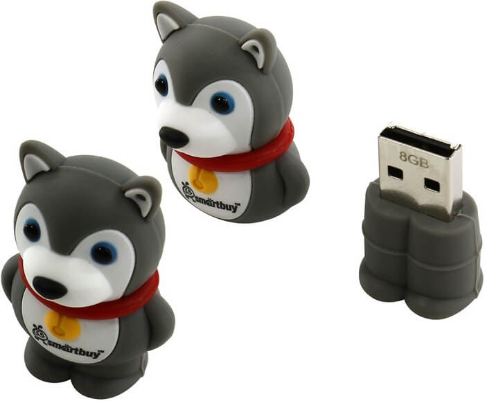 USB-minnepinne i form av en hund