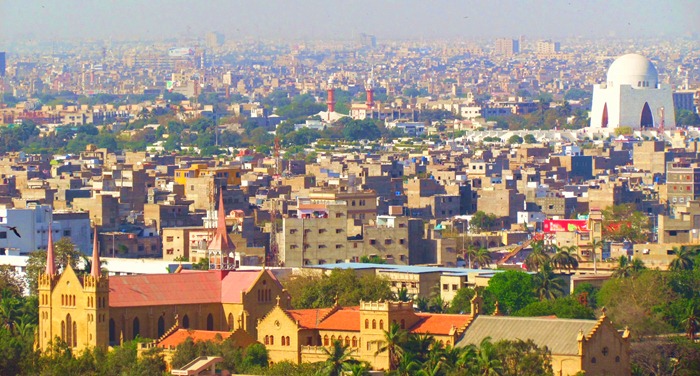 Karachi, au Pakistan