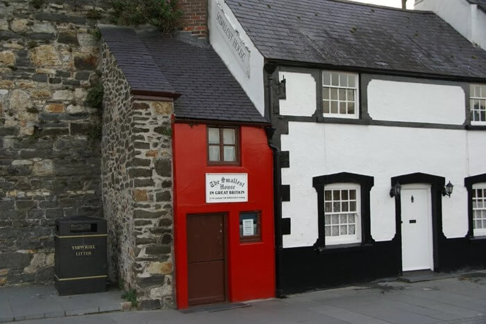 Hus på kajen i Wales