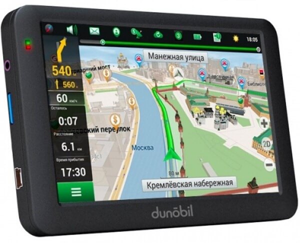 Dunobil Modern 5.0 i vurderingen af ​​bil-GPS-navigatorer