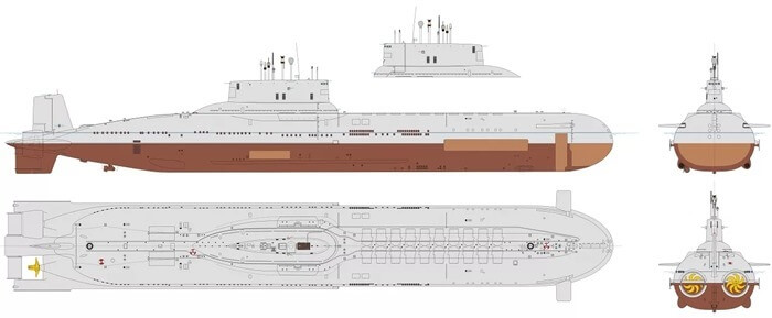 Projekt 941 Schemat rekina