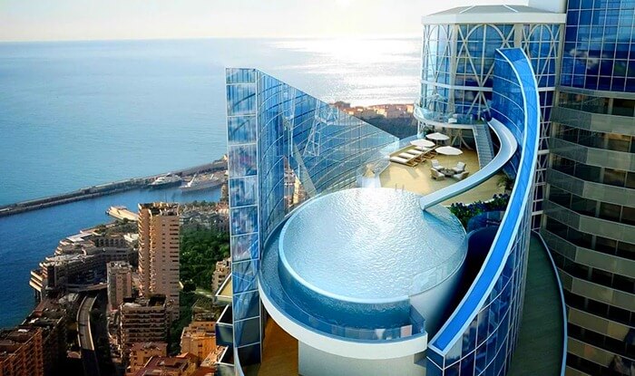 Penthouse oven på Odeon-skyskraberen, Monaco