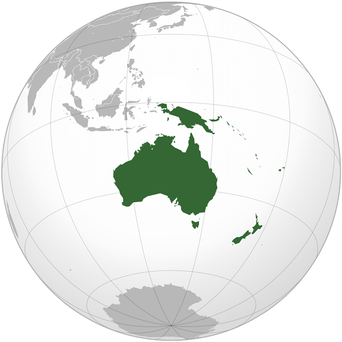Australia on planeetan pienin maanosa