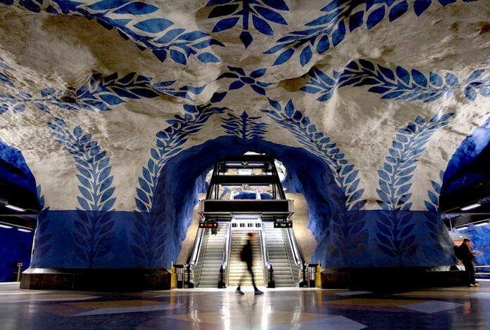 El metro más hermoso del mundo.