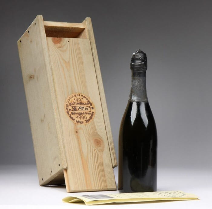 Skibbrudt 1907 Heidsieck - Den dyreste mousserende vin