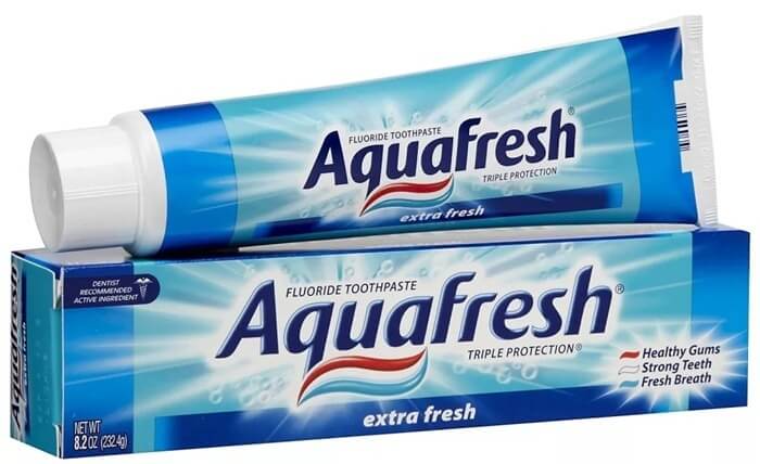 Aquafresh, den bedste tandpasta til hvidtekalk og tandhygiejne