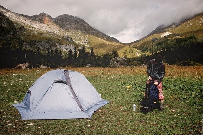 Let camping telt