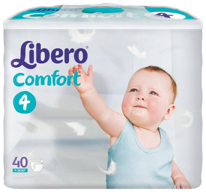 LIBERO Comfort - populiarios kūdikių sauskelnės Rusijoje