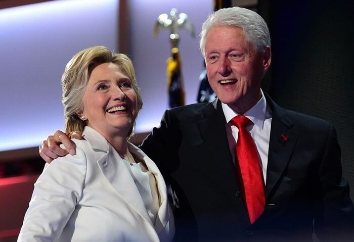 Billas ir Hillary Clinton