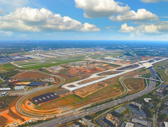 A legnagyobb utasforgalommal rendelkező Hartsfield-Jackson repülőtér