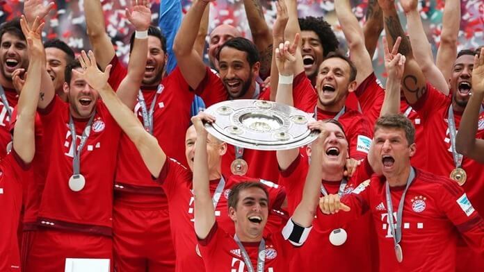 Bayern München (2014) 2. hely a világon Elo minősítéssel