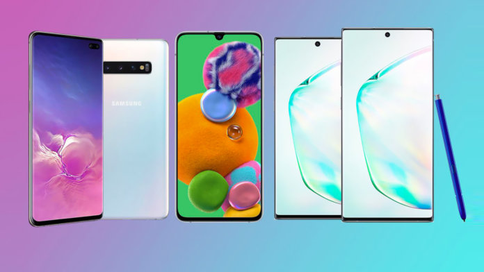 Telefones Samsung 2020