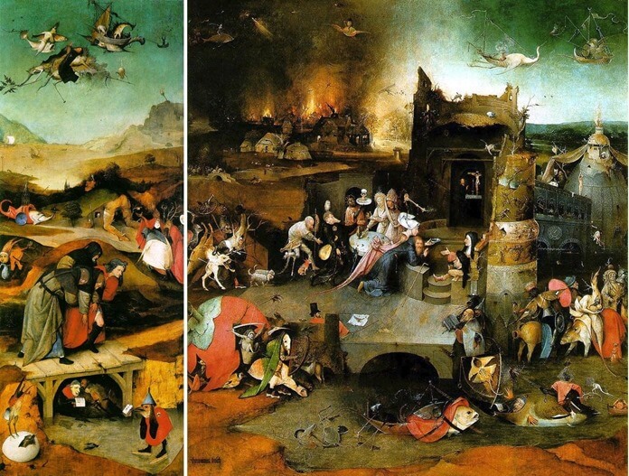 Hieronymus Bosch, A tentação de Santo Antônio