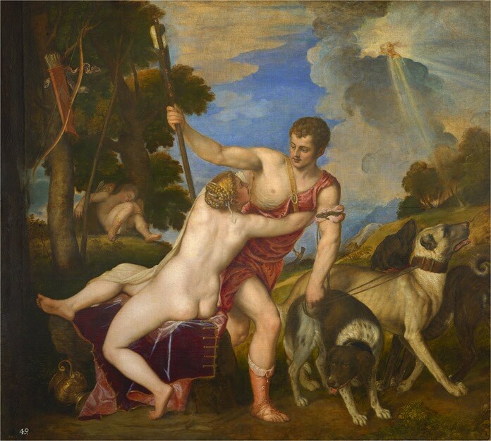 Ticián, Vénusz és Adonis